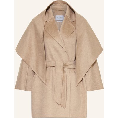 Max Mara Set Detto: Cashmere-Mantel Und Schal beige