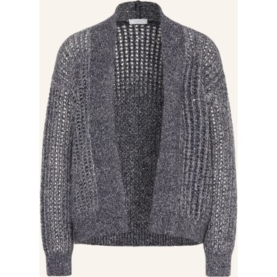 Peserico Strickhülle Mit Glitzergarn Und Pailletten blau