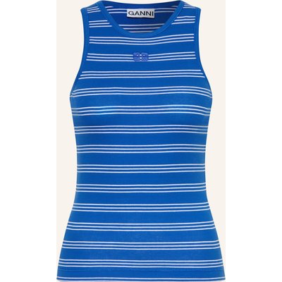 Ganni Top blau
