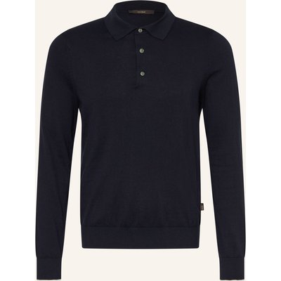 Windsor. Strick-Poloshirt Cashmilo blau