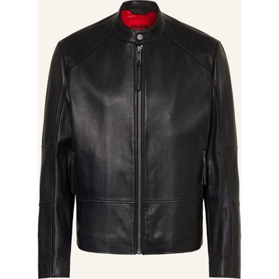 Hugo Lederjacke Likos schwarz