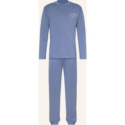 Schiesser Schlafanzug blau