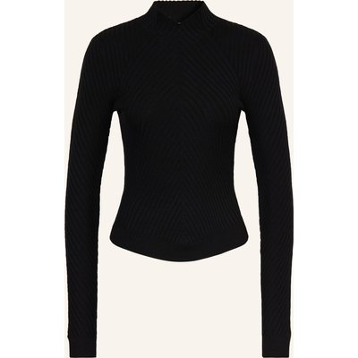 Victoria Beckham Pullover Aus Merinowolle schwarz