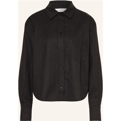 Victoria Beckham Hemdbluse Ellys Aus Flanell grau