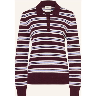 Gant Strick-Poloshirt rot