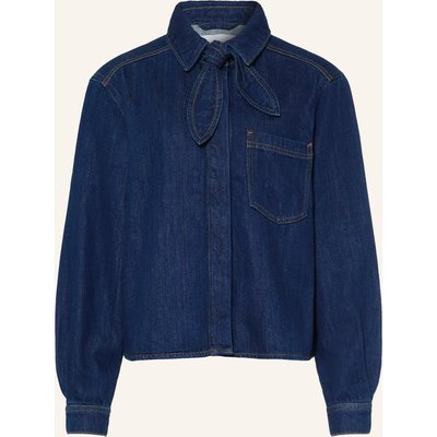Marc O'polo Denim Jeansjacke Mit Abnehmbarer Schluppe blau