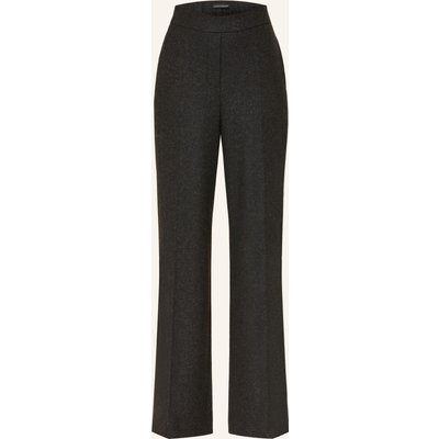 Luisa Cerano Marlenehose Aus Flanell grau