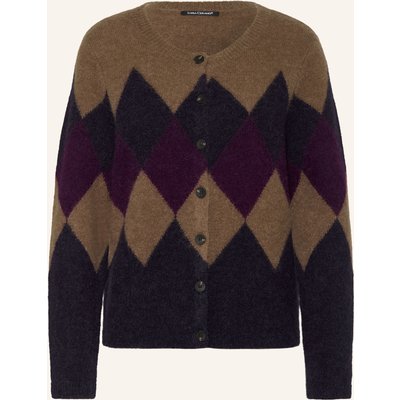 Luisa Cerano Strickjacke Mit Alpaka blau