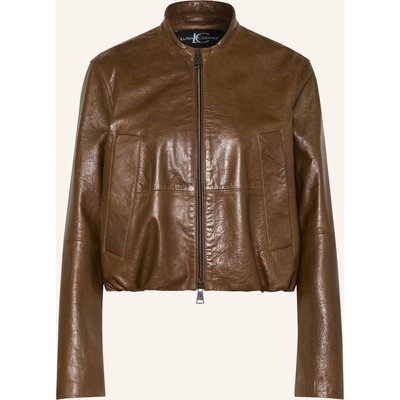Luisa Cerano Lederjacke braun