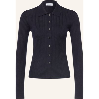 Darling Harbour Strickjacke Aus Merinowolle blau
