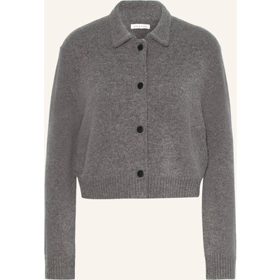 Mrs & Hugs Strickjacke Mit Cashmere grau
