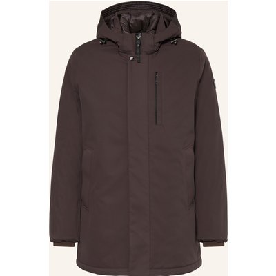 Milestone Parka Mit Abnehmbarer Kapuze braun