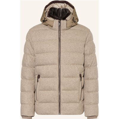Milestone Steppjacke Msmason Im Materialmix Mit Abnehmbarem Kragen beige