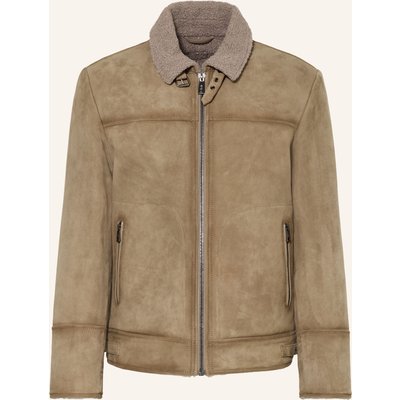 Milestone Lederjacke Mscamino beige