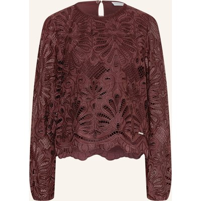 Rino & Pelle Blusenshirt Jaike Aus Spitze braun