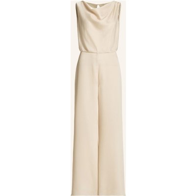 Swing Jumpsuit Aus Satin weiss