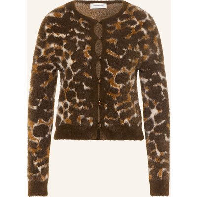 Fabienne Chapot Strickjacke Henry Mit Schmucksteinen braun