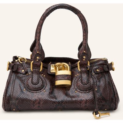 Chloé Handtasche Paddington Mit Nieten braun