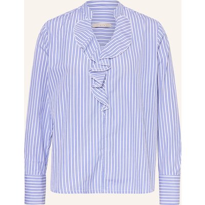 Lilienfels Blusenshirt Mit Volants blau