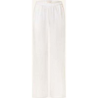 Faithfull The Brand Marlenehose Capriolla Aus Leinen weiss