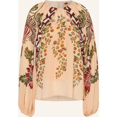 Farm Rio Blusenshirt Ligia Floral Cascade beige