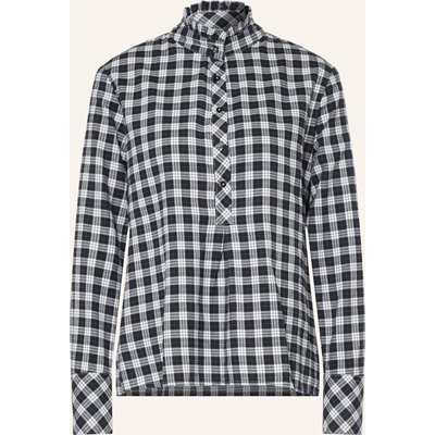 Lilienfels Blusenshirt Mit Rüschen schwarz