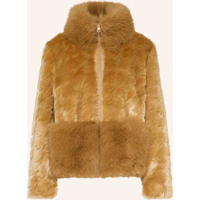 Marc Cain Kunstfell-Jacke braun