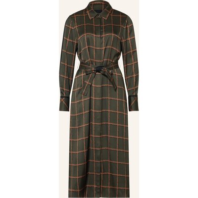 Marc Cain Hemdblusenkleid Aus Satin gruen