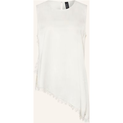 Marc Cain Satintop Mit Spitze weiss
