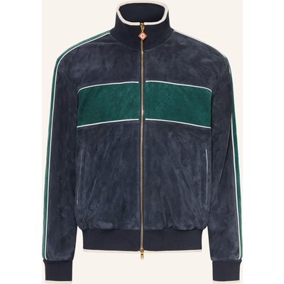 Casablanca Lederblouson blau