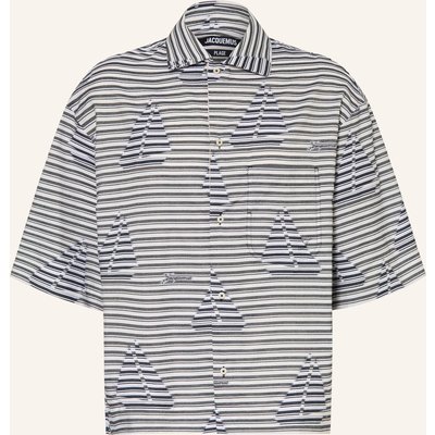 Jacquemus Kurzarm-Hemd La Chemise Plage Comfort Fit blau