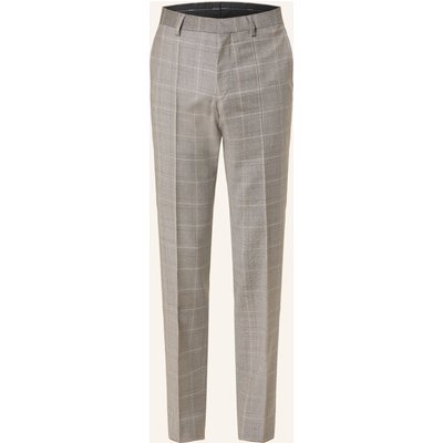 Roy Robson Anzughose Slim Fit braun
