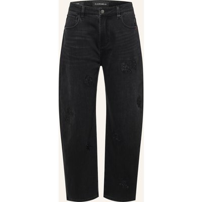 Elias Rumelis Barrel Jeans Yoana Special Mit Schmucksteinen schwarz