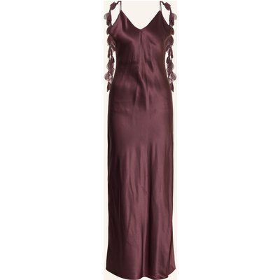 By Malene Birger Seidenkleid Pascale Mit Schmucksteinen lila