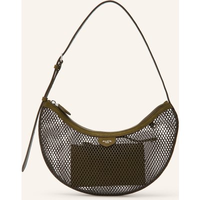 Alaïa Schultertasche Demi Lune gruen