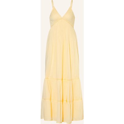 Neo Noir Kleid Elorie Mit Rüschen Und Spitze gelb