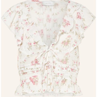 Neo Noir Blusenshirt Netali Mit Volants Und Spitze weiss