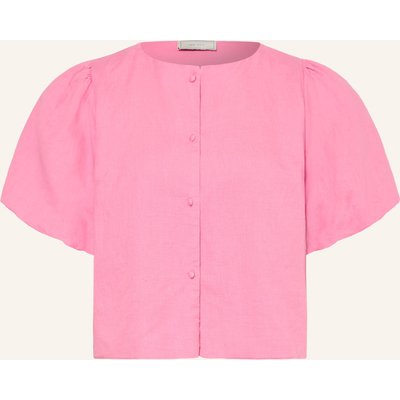 Neo Noir Bluse Moisa Mit Leinen pink
