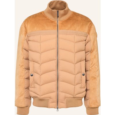 Colmar Daunenjacke Im Materialmix braun