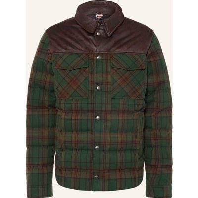 Colmar Daunenjacke Im Materialmix braun