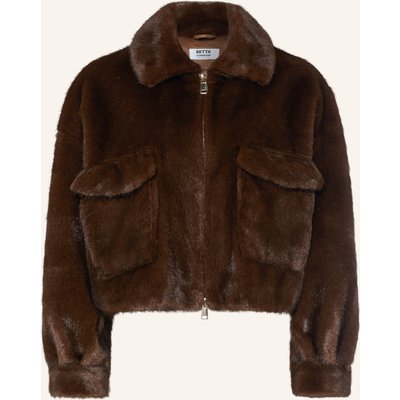 Betta Corradi Kunstfell-Jacke braun
