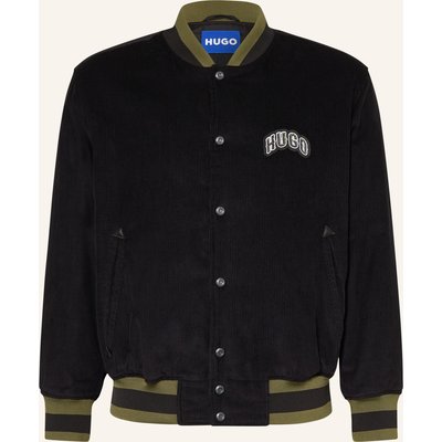 Hugo College-Jacke Berono Aus Cord schwarz
