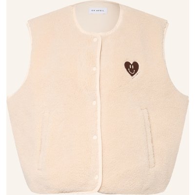 Oh April Teddyfell-Weste Magnolia beige