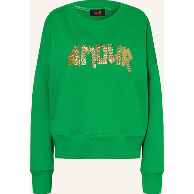 Miss Goodlife Sweatshirt Mit Pailletten gruen