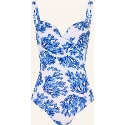 Charmline Shape-Badeanzug Seaside Breeze In Wickeloptik blau
