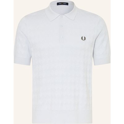 Fred Perry Strick-Poloshirt blau