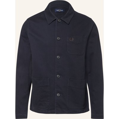 Fred Perry Cord-Overshirt blau