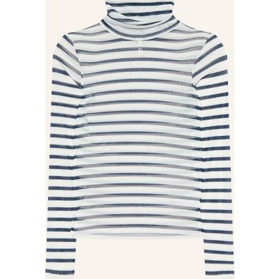 10days Rollkragenshirt Aus Mesh blau