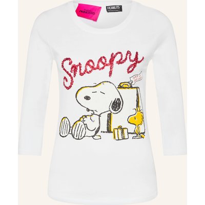 Frogbox Shirt Mit 3/4-Arm Und Pailletten weiss