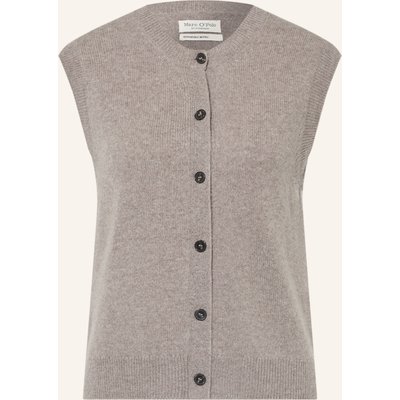 Marc O'polo Strickweste Aus Merinowolle beige